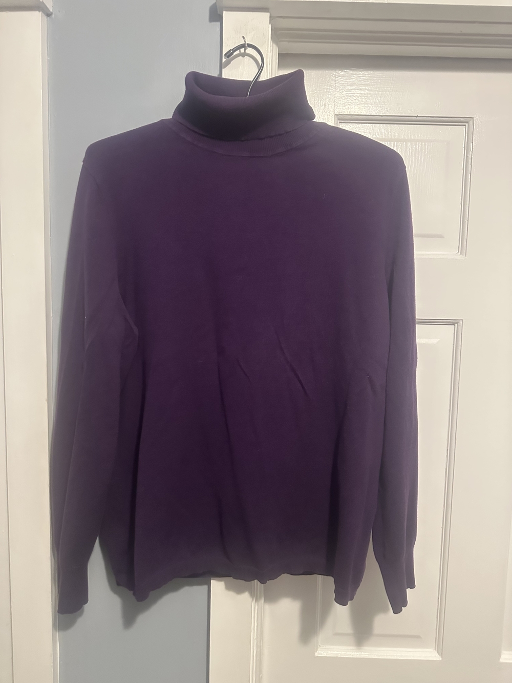 Talbots Women's Deep Purple Turtleneck Sweater